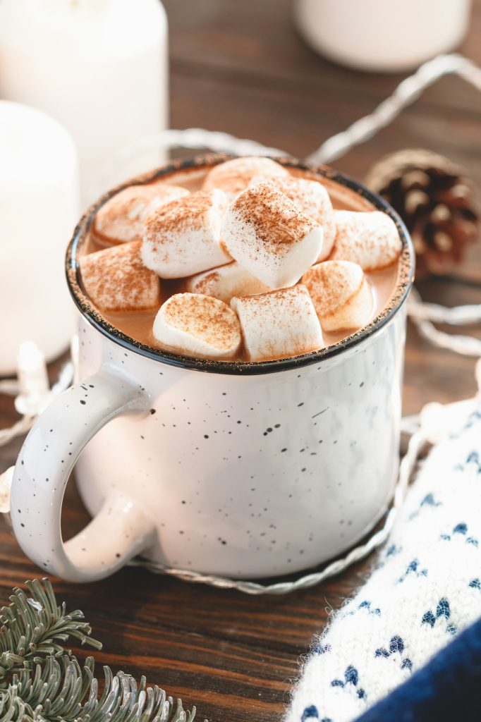 Hot chocolate with marshmallow